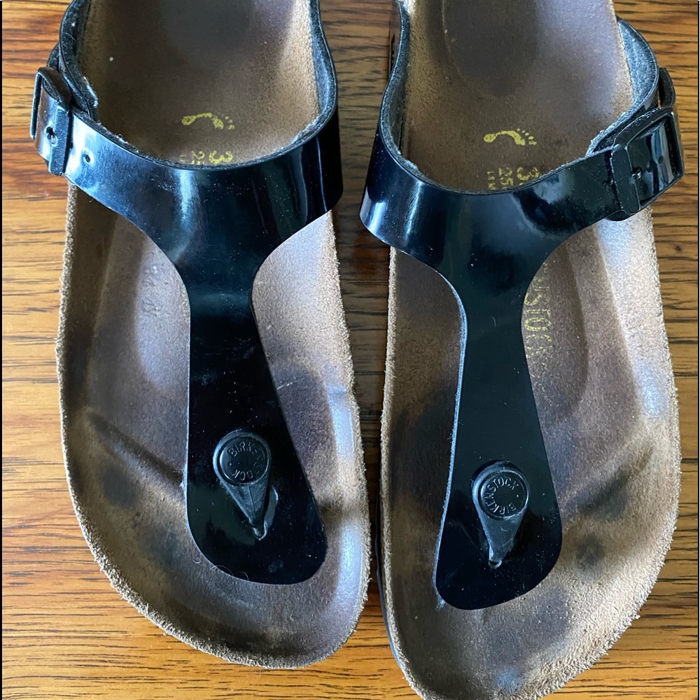 Patent leather Birkenstock Gizeh Flip Flop